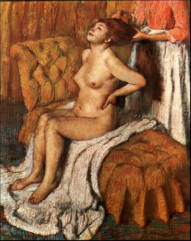 Edgar Degas A Woman Having her Hair Combed